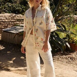 Free people We The Free Emma Embroidered Top